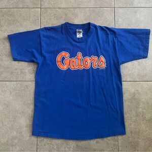 Vintage Florida Gator T-Shirt Fruit Of The Loom Size Men’s L Cotton Blue UF